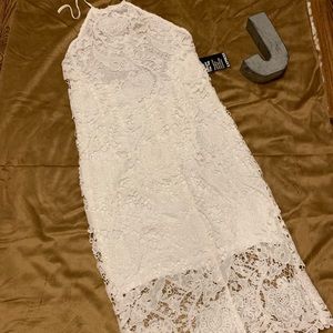 Express open back dress perfect for honeymoon